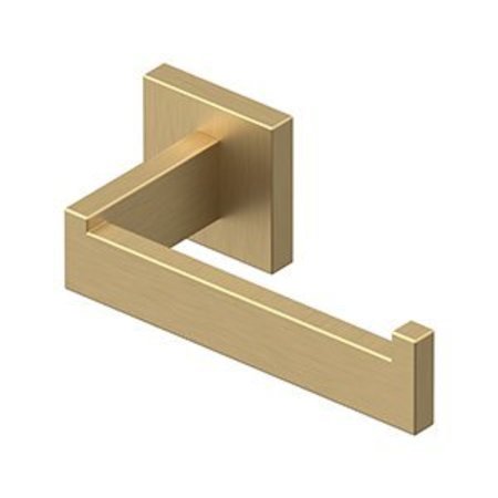 DELTANA TOILET PAPER HOLDER, SINGLE POST, MM SERIES in Brushed Brass MM2001-4